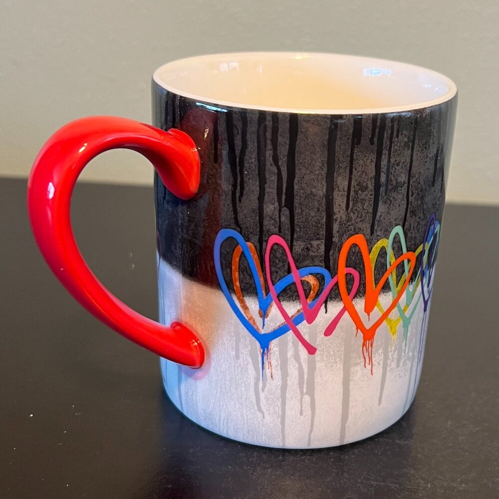 Lang BLEEDING HEARTS / LOVE WALL Ceramic Mug w/ Mural Artwork by James Goldcrown - Picture 5 of 15